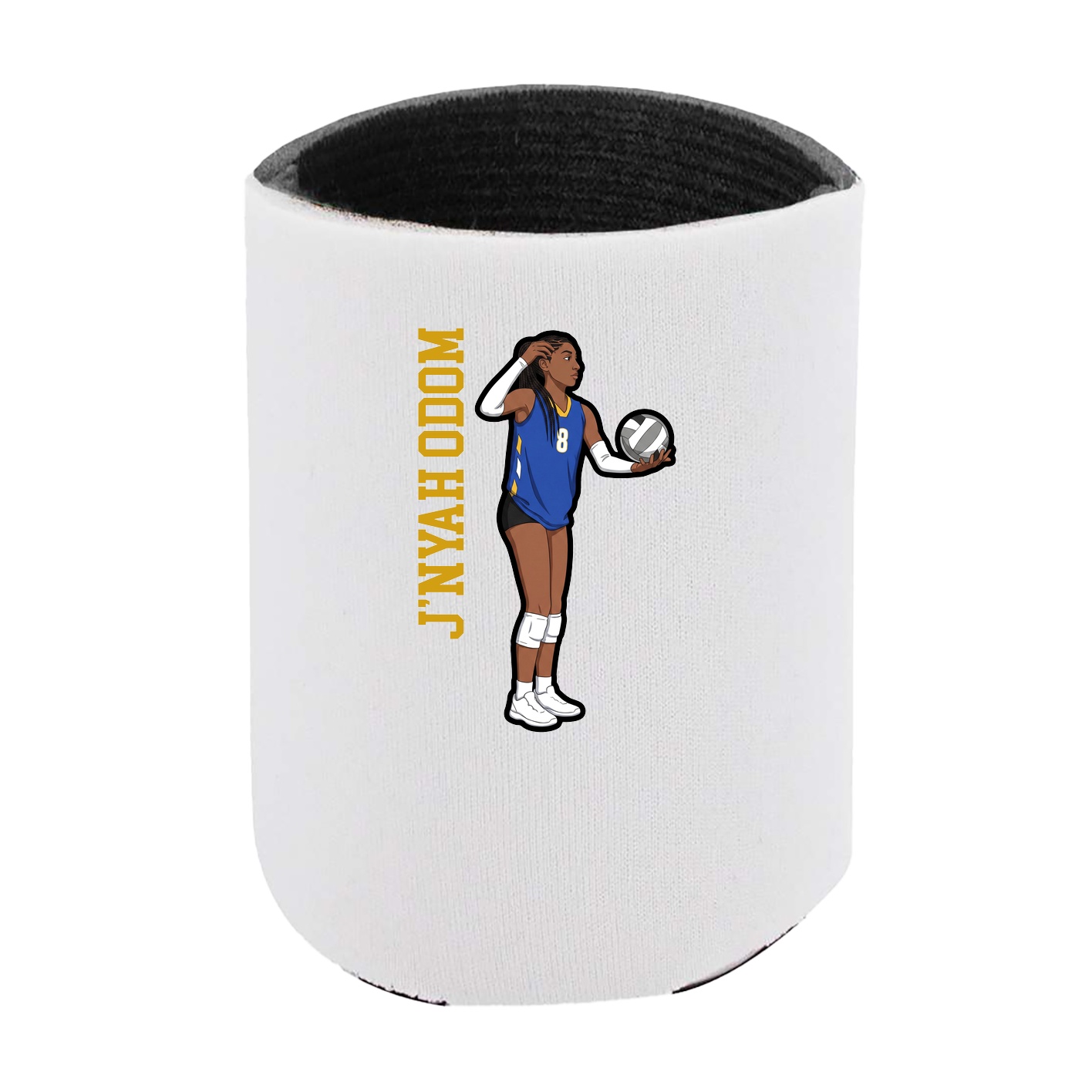 Can Holder — Name Vertical in White
