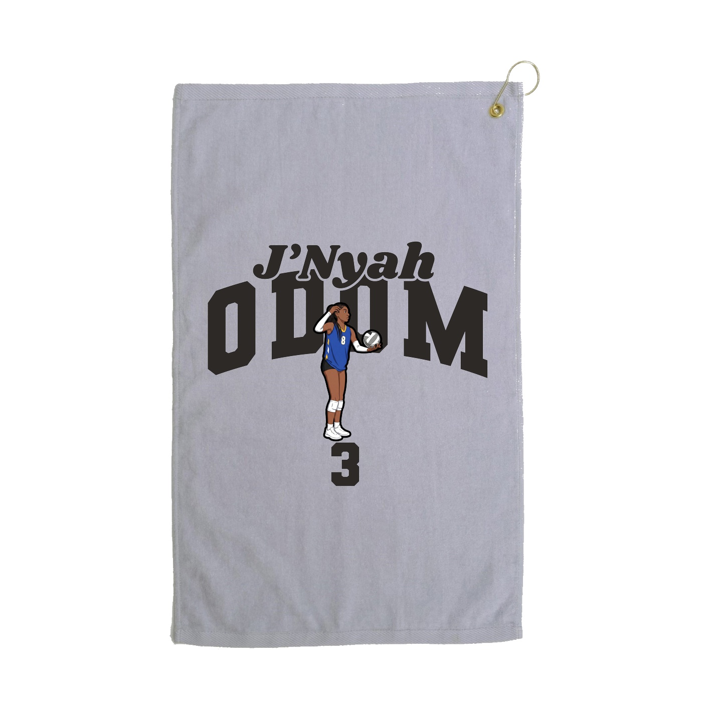 Golf Towel — Signature Arch in Grey