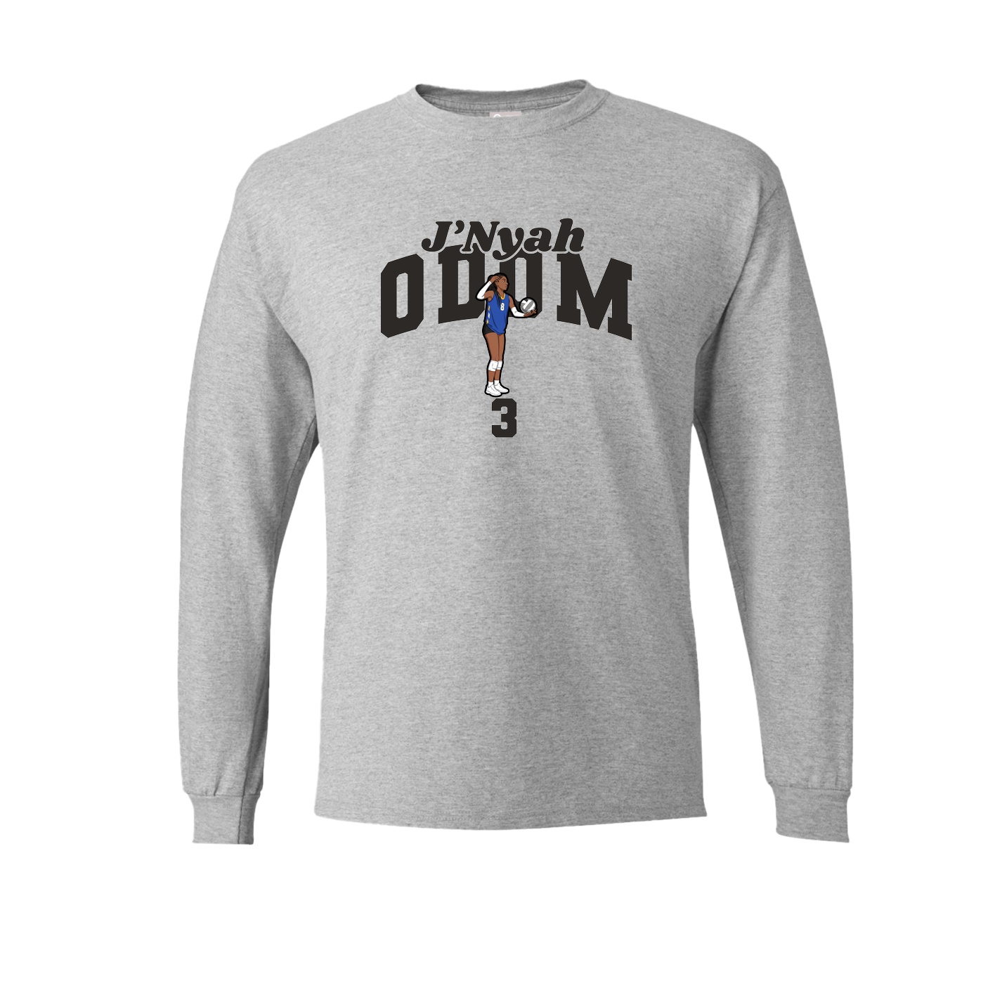 Long Sleeve Tee — Signature Arch in Grey