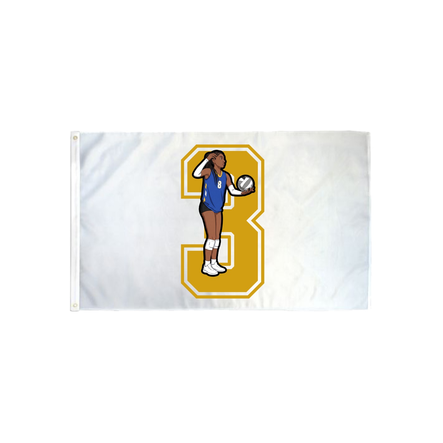 3x5 Flag — Number in Classic