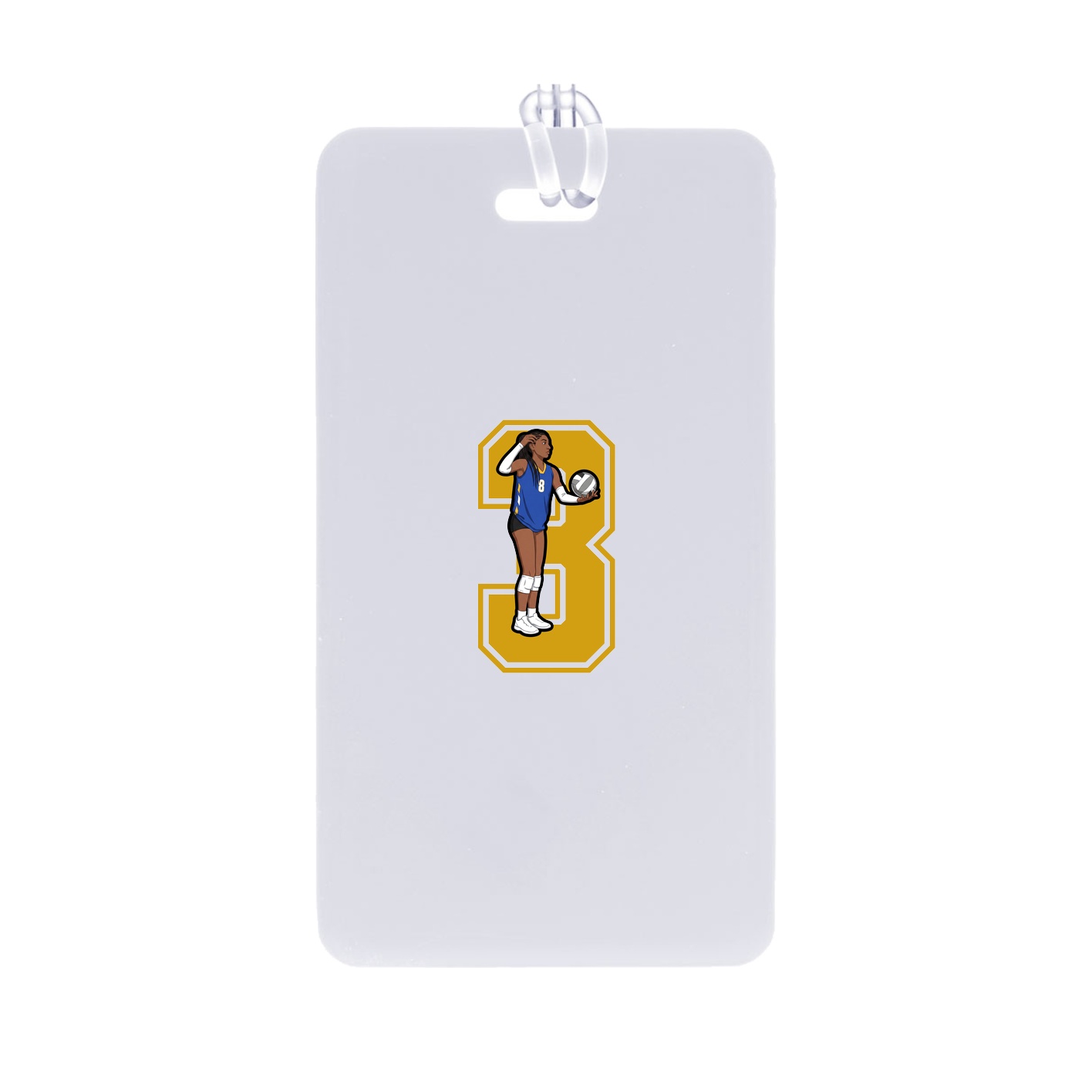 Bag Tag — Number in Classic