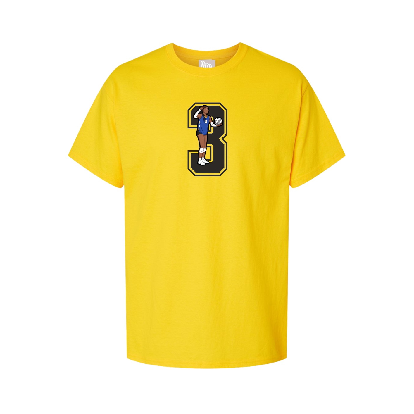 Youth Tee — Number in Gold