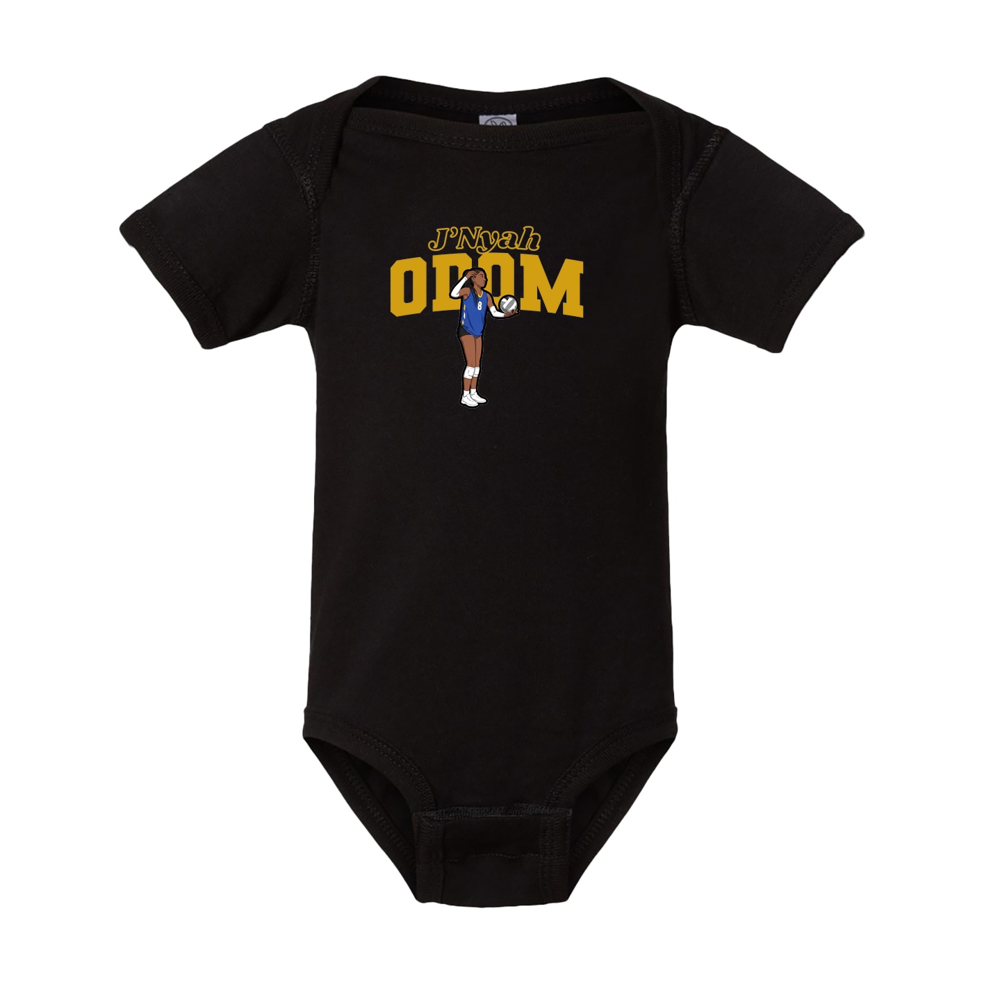 Baby Onesie — Name Arch in Black
