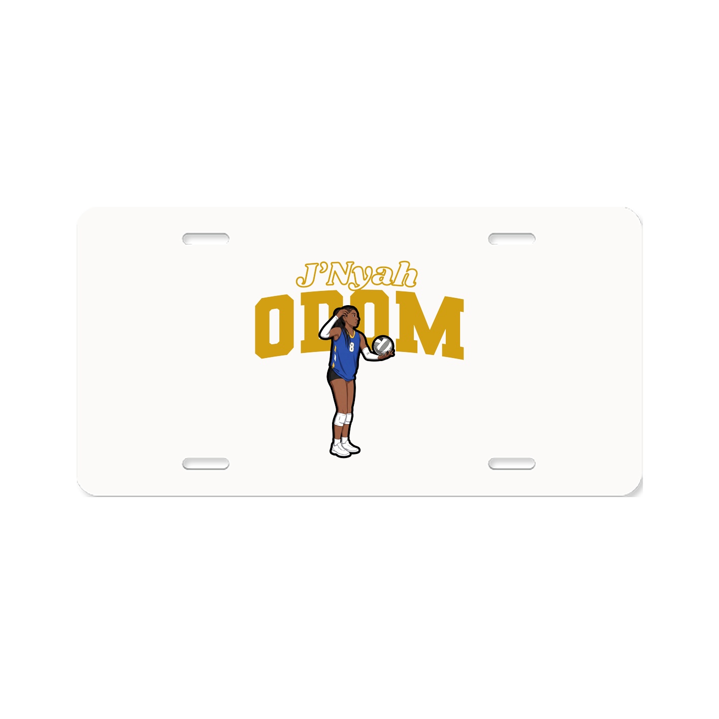 License Plate — Name Arch in Classic