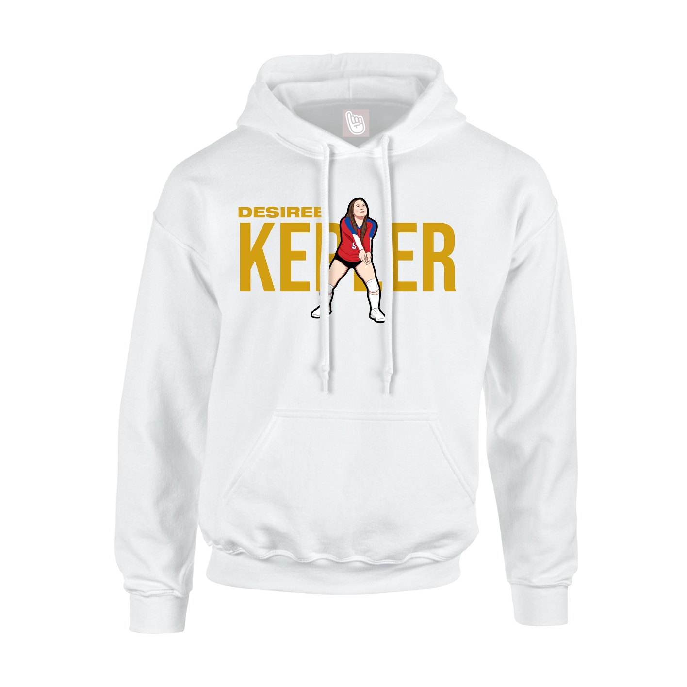 Hoodie — Player Name in White