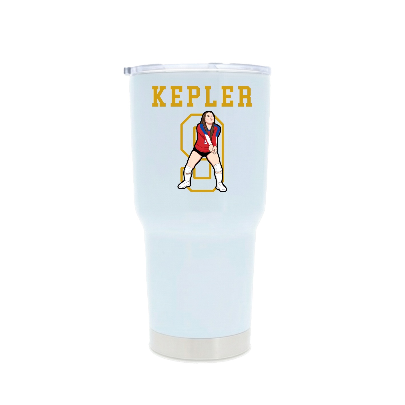 30oz Stainless Steel Tumbler — Shirsey in White