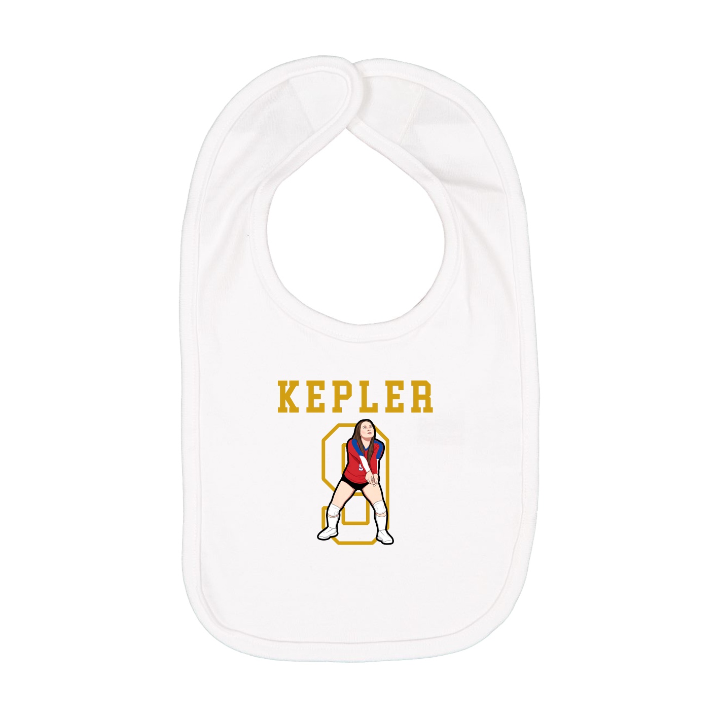 Infant Bib — Shirsey in White