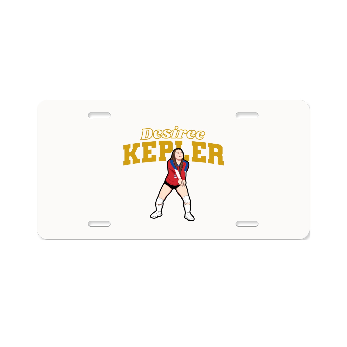 License Plate — Name Arch in Classic
