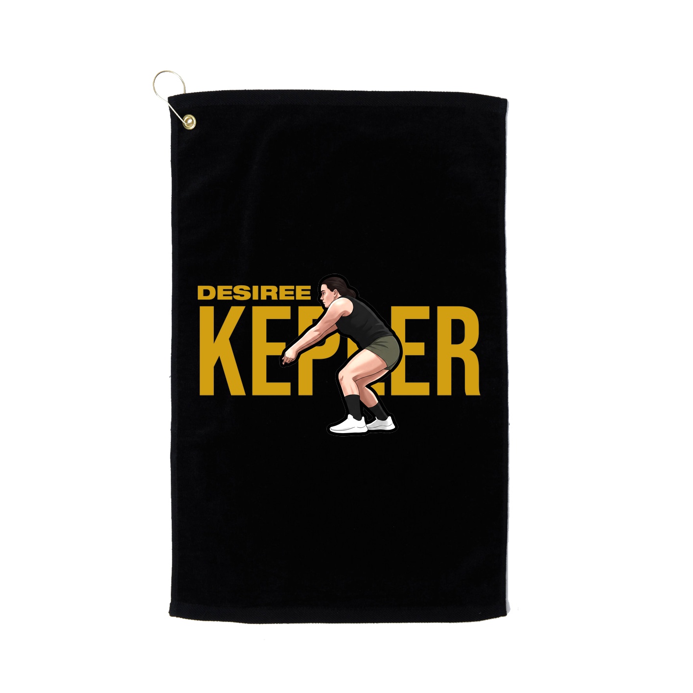 Golf Towel — Player Name in Black