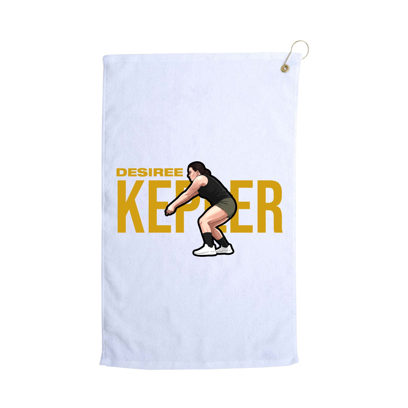 Golf Towel — Player Name in White