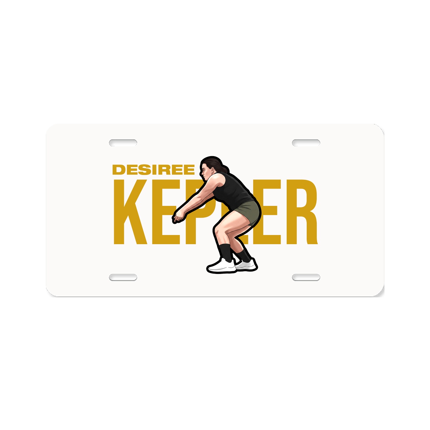 License Plate — Player Name in Classic
