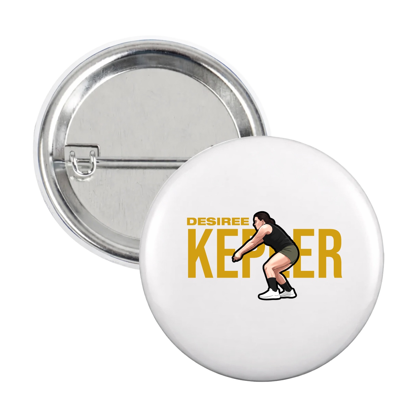 Game Day Button — Player Name in White