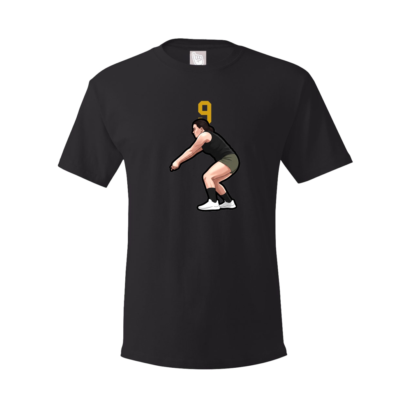 Youth Tee — Number Top in Black