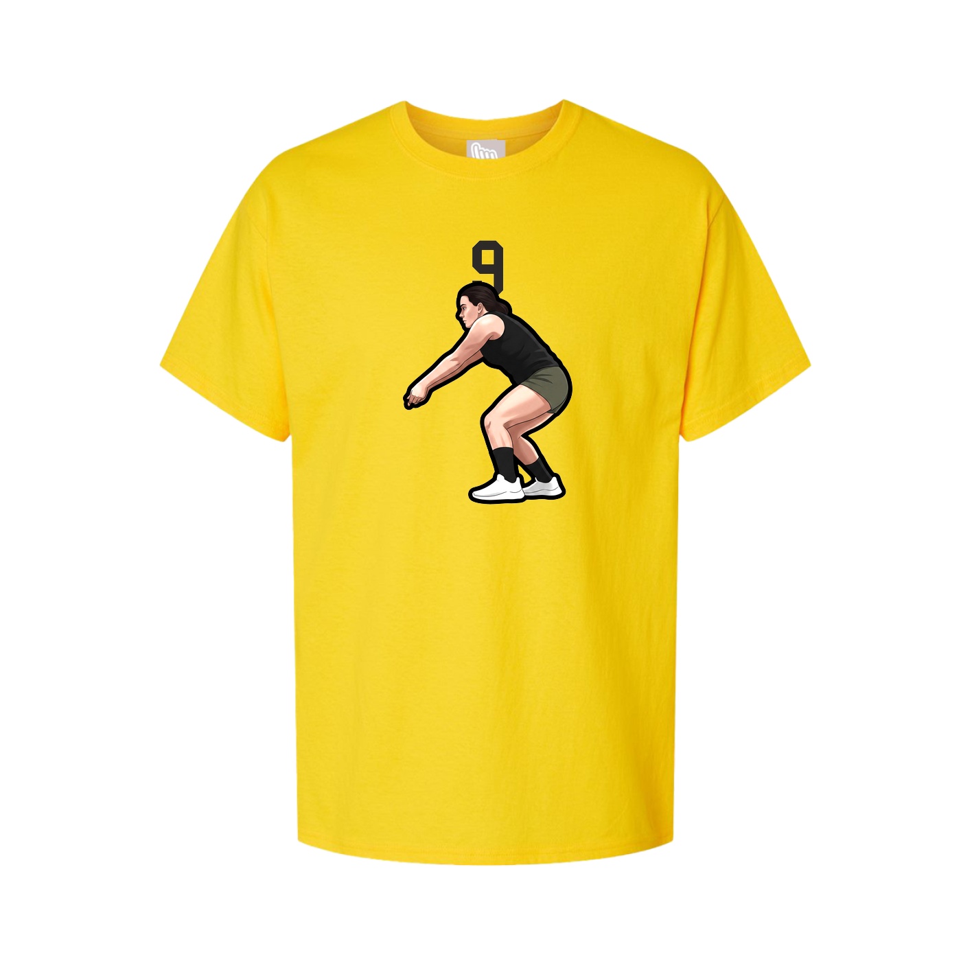 Youth Tee — Number Top in Gold