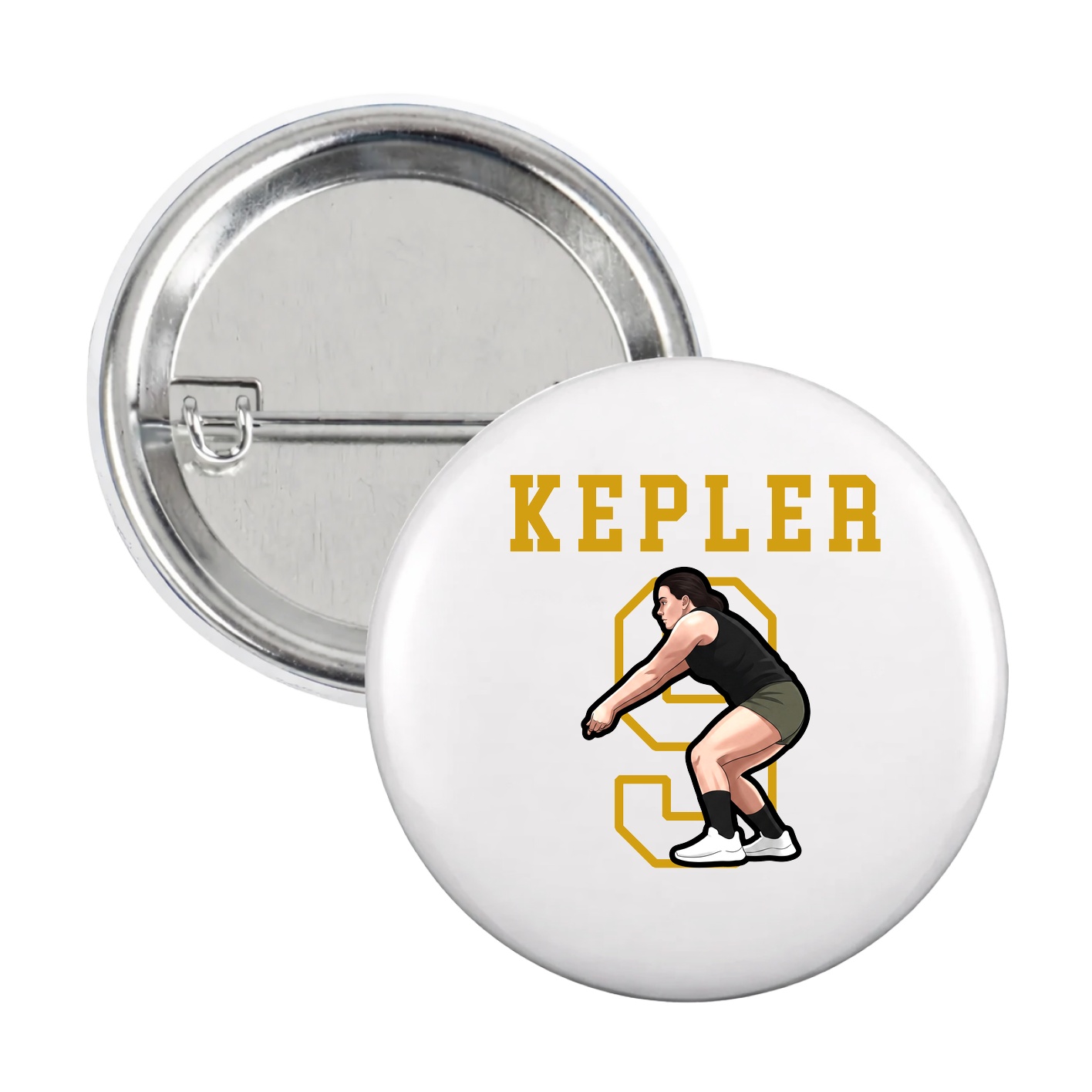 Game Day Button — Shirsey in White
