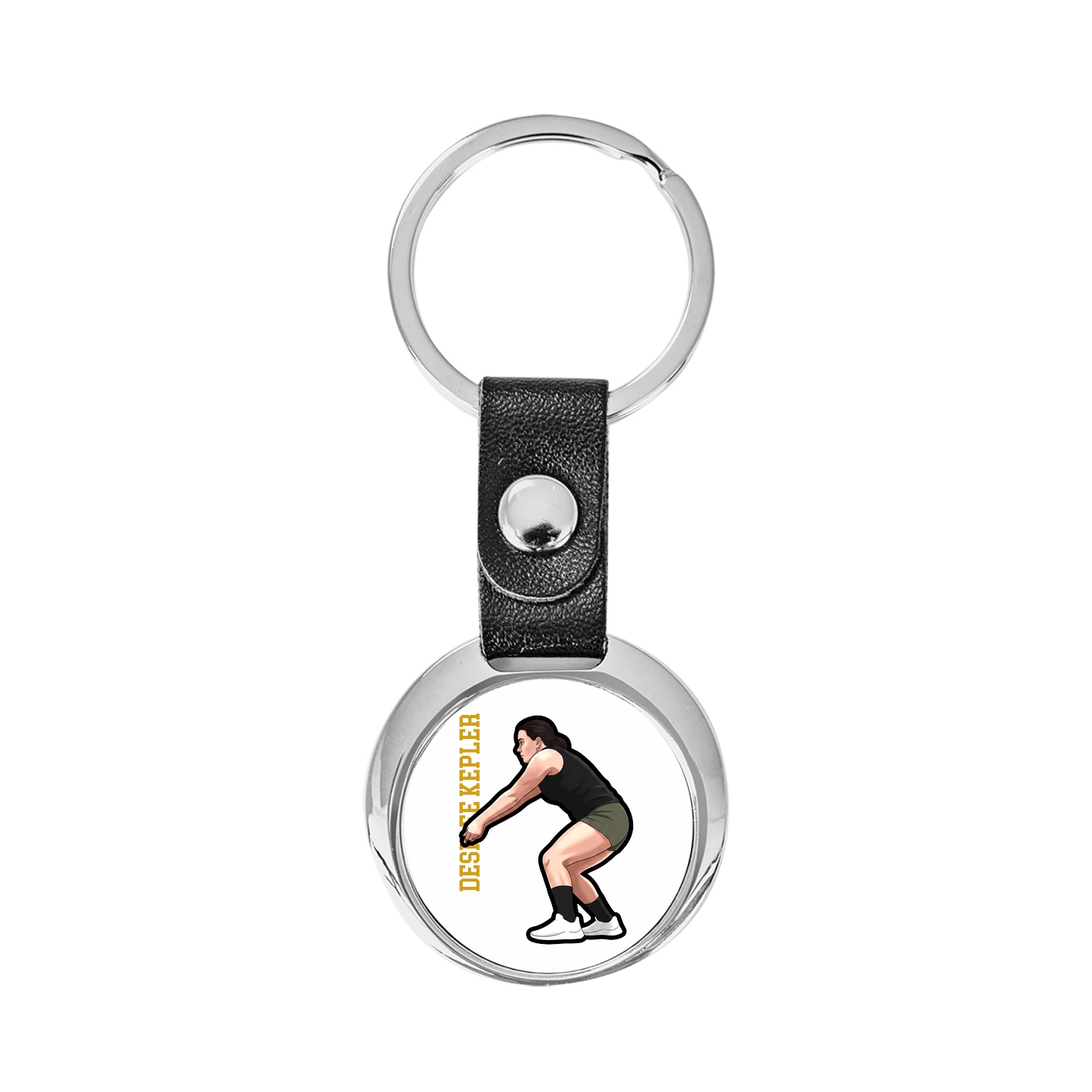 Key Chain — Name Vertical in Classic