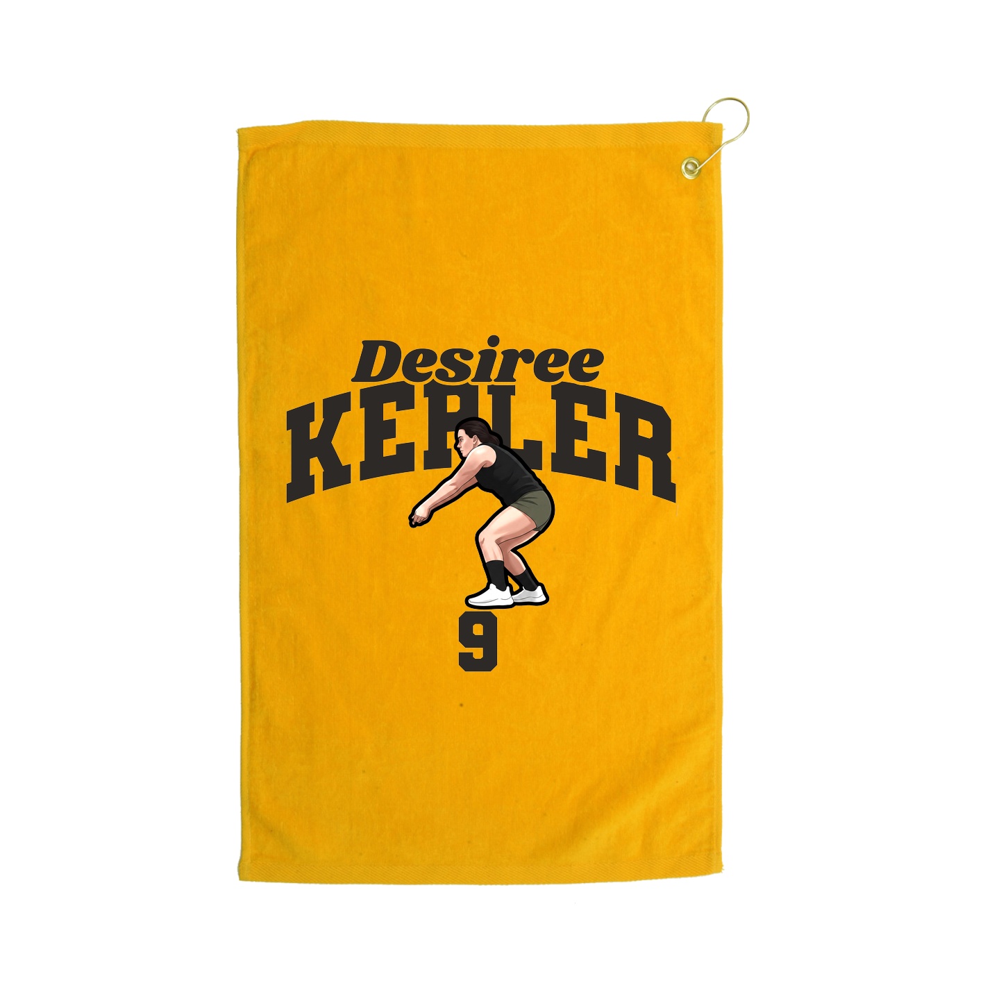Golf Towel — Signature Arch in Gold