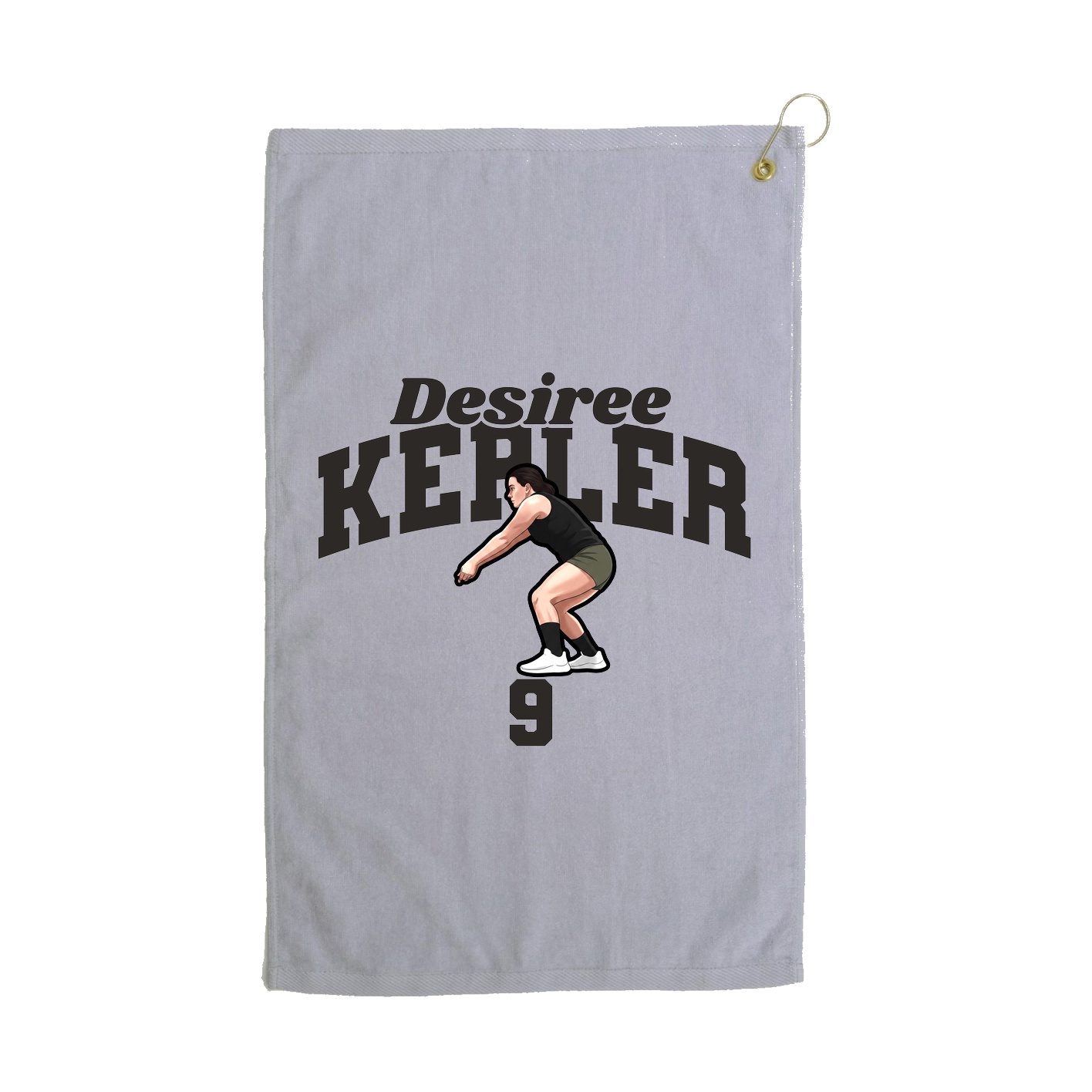 Golf Towel — Signature Arch in Grey