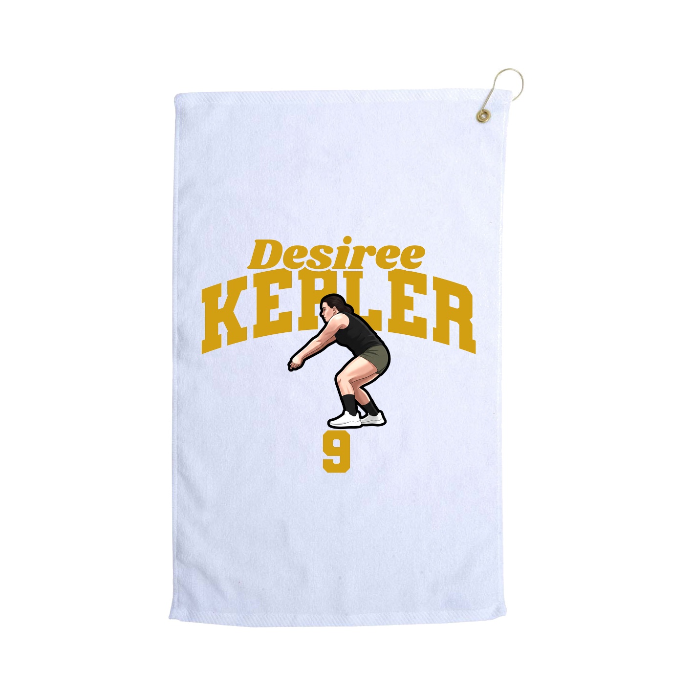 Golf Towel — Signature Arch in White