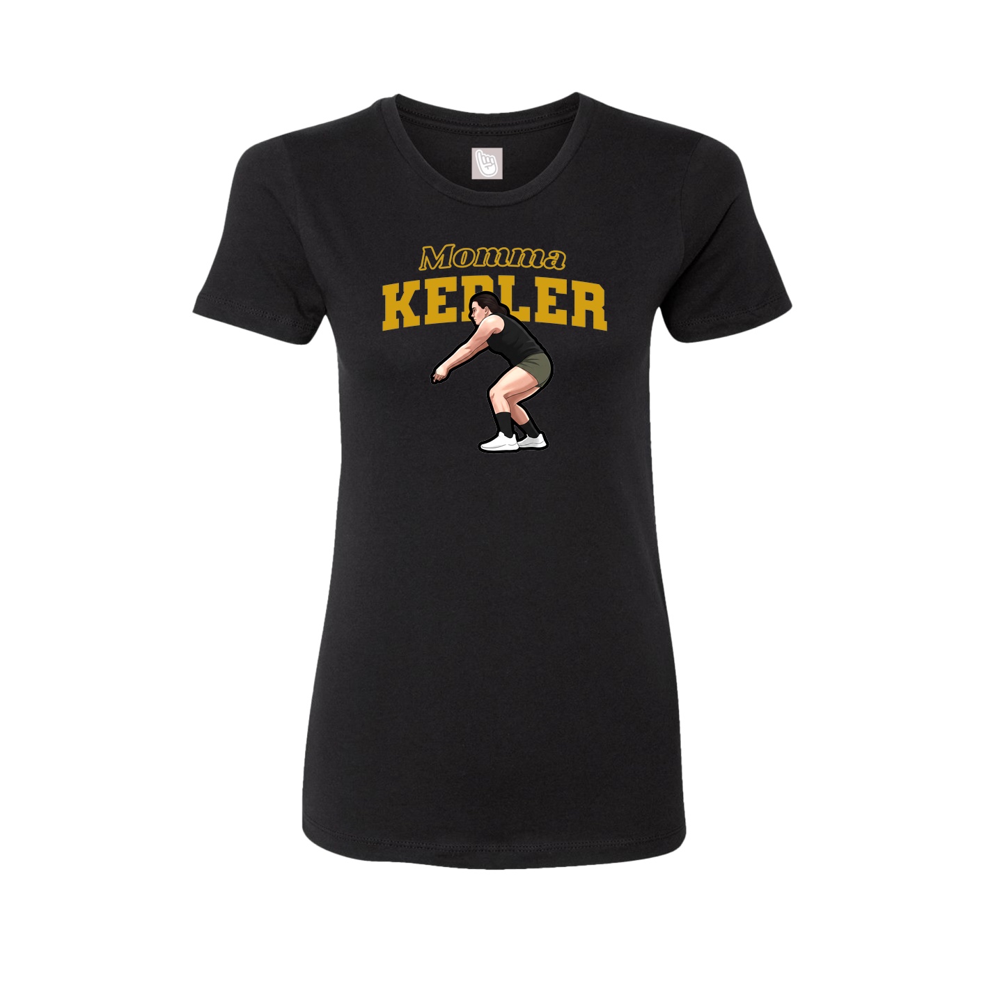 Womens Tee — Mothers Day Block in Black