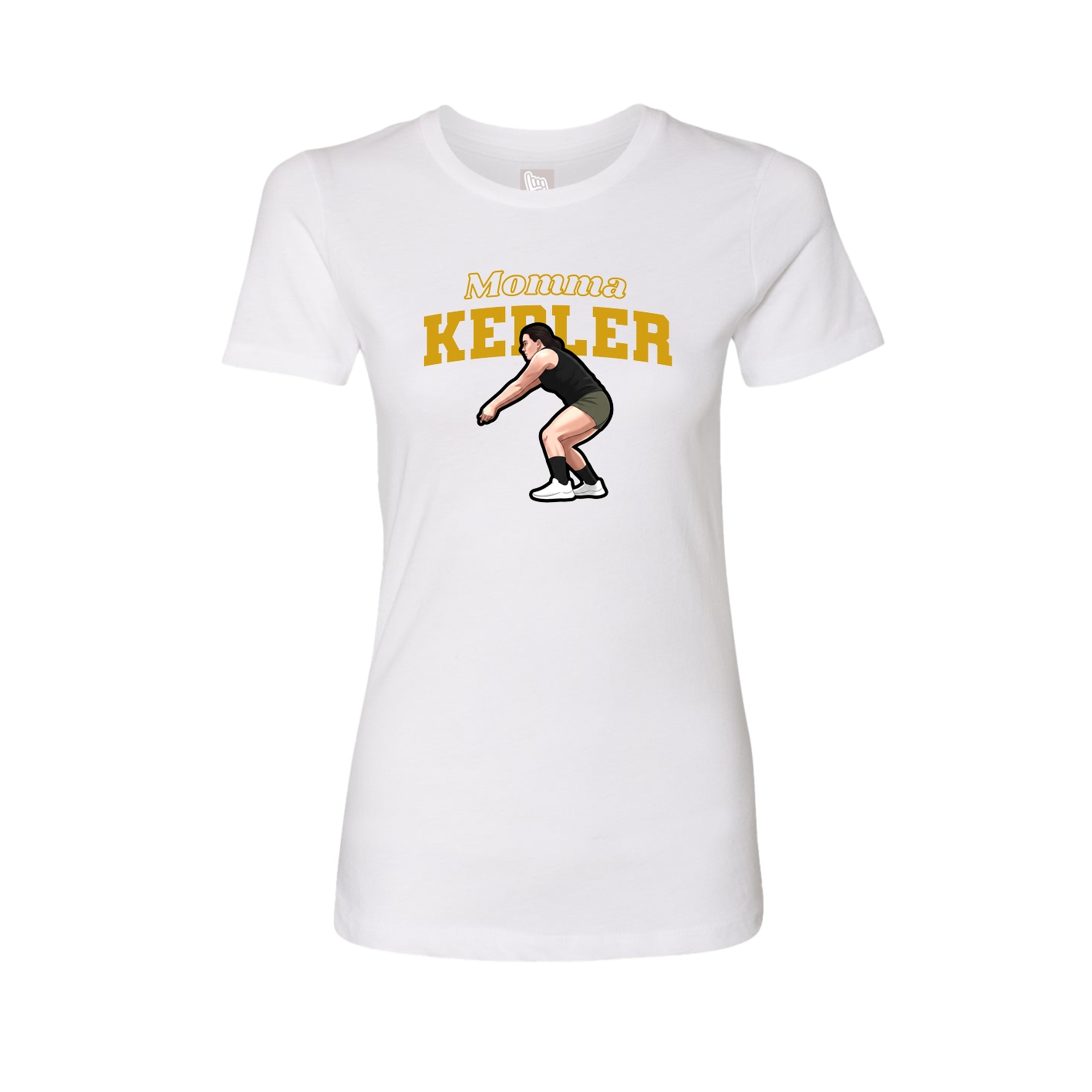 Womens Tee — Mothers Day Block in White