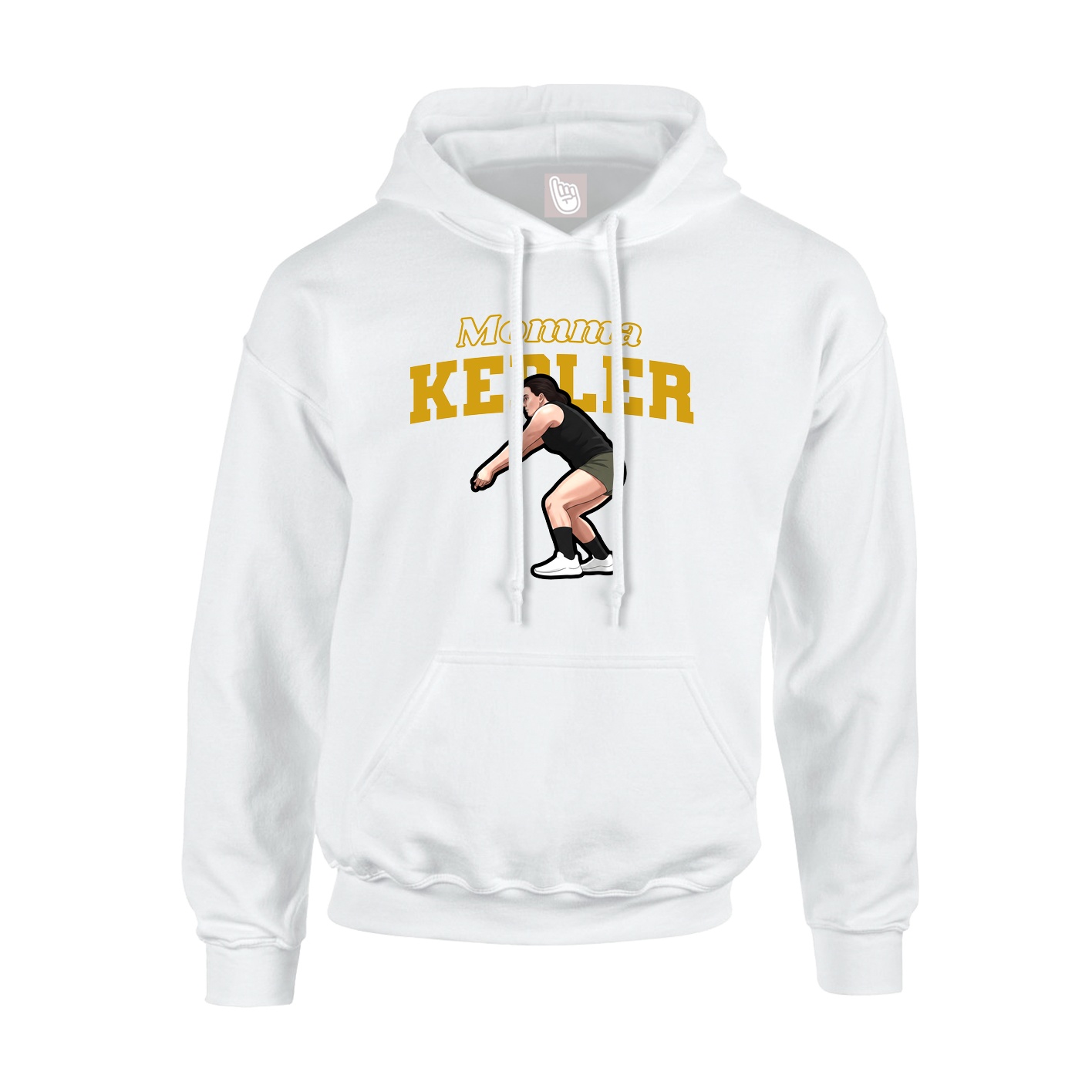 Hoodie — Mothers Day Block in White