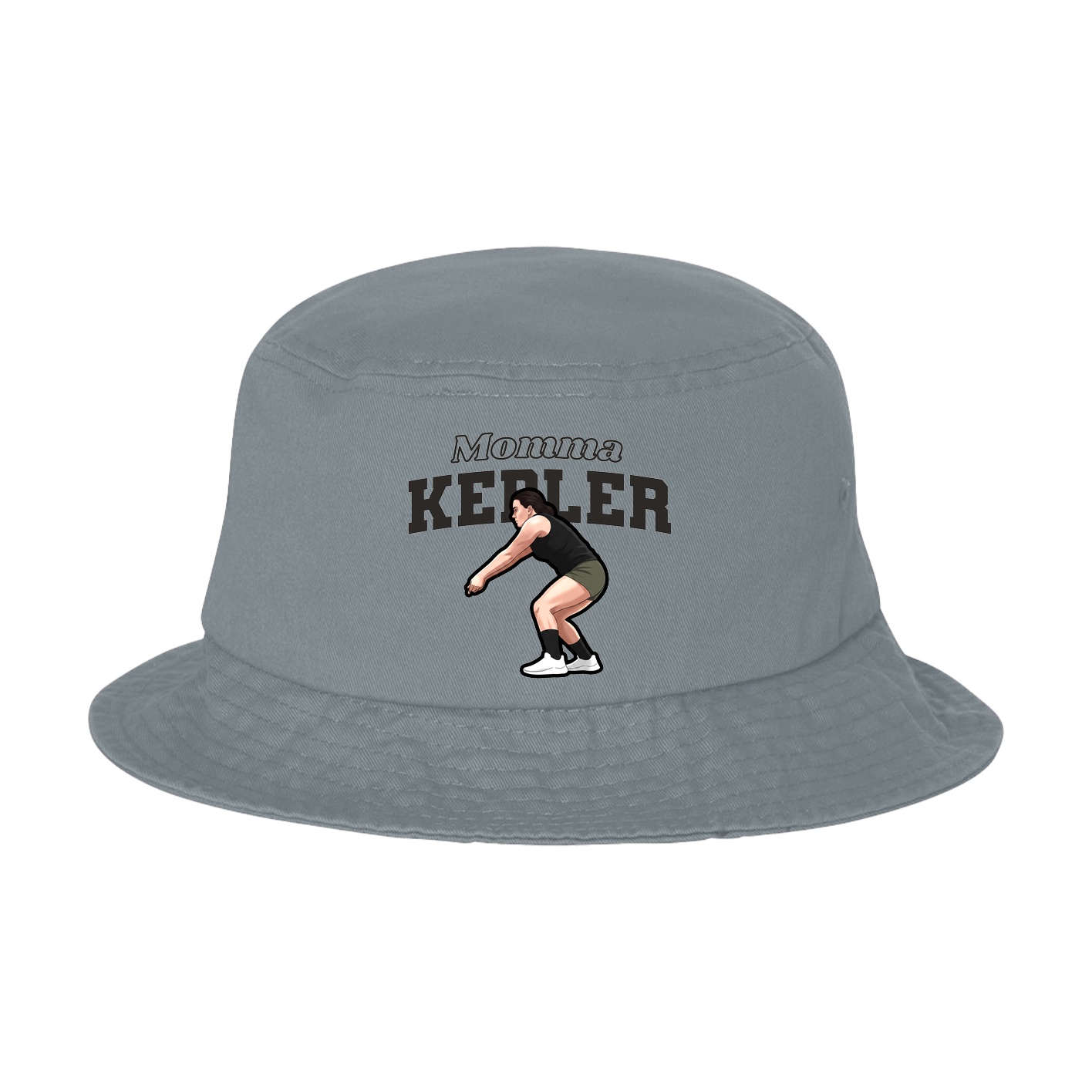 Bucket Cap — Mothers Day Block in Grey