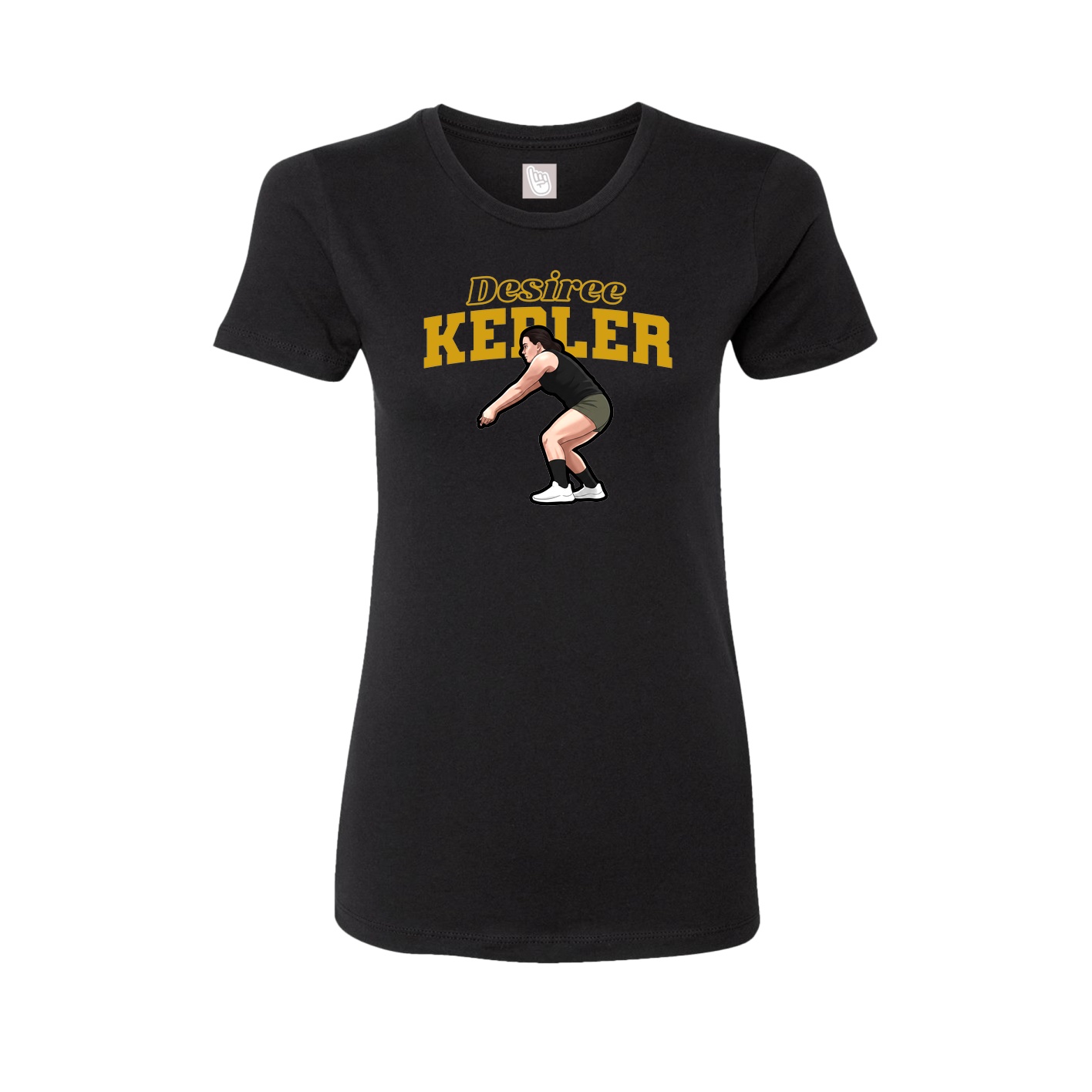 Womens Tee — Name Arch in Black
