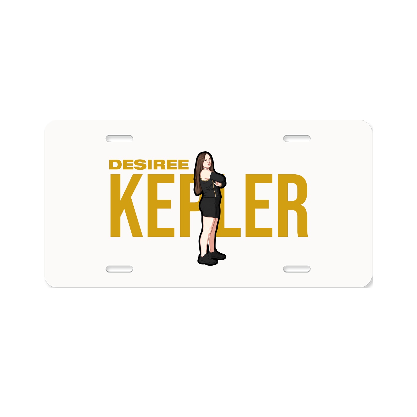 License Plate — Player Name in Classic