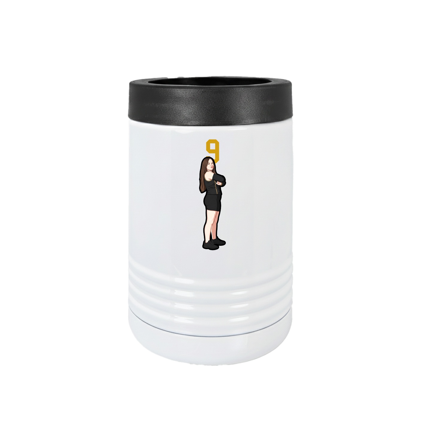 Beverage Holder — Number Top in White