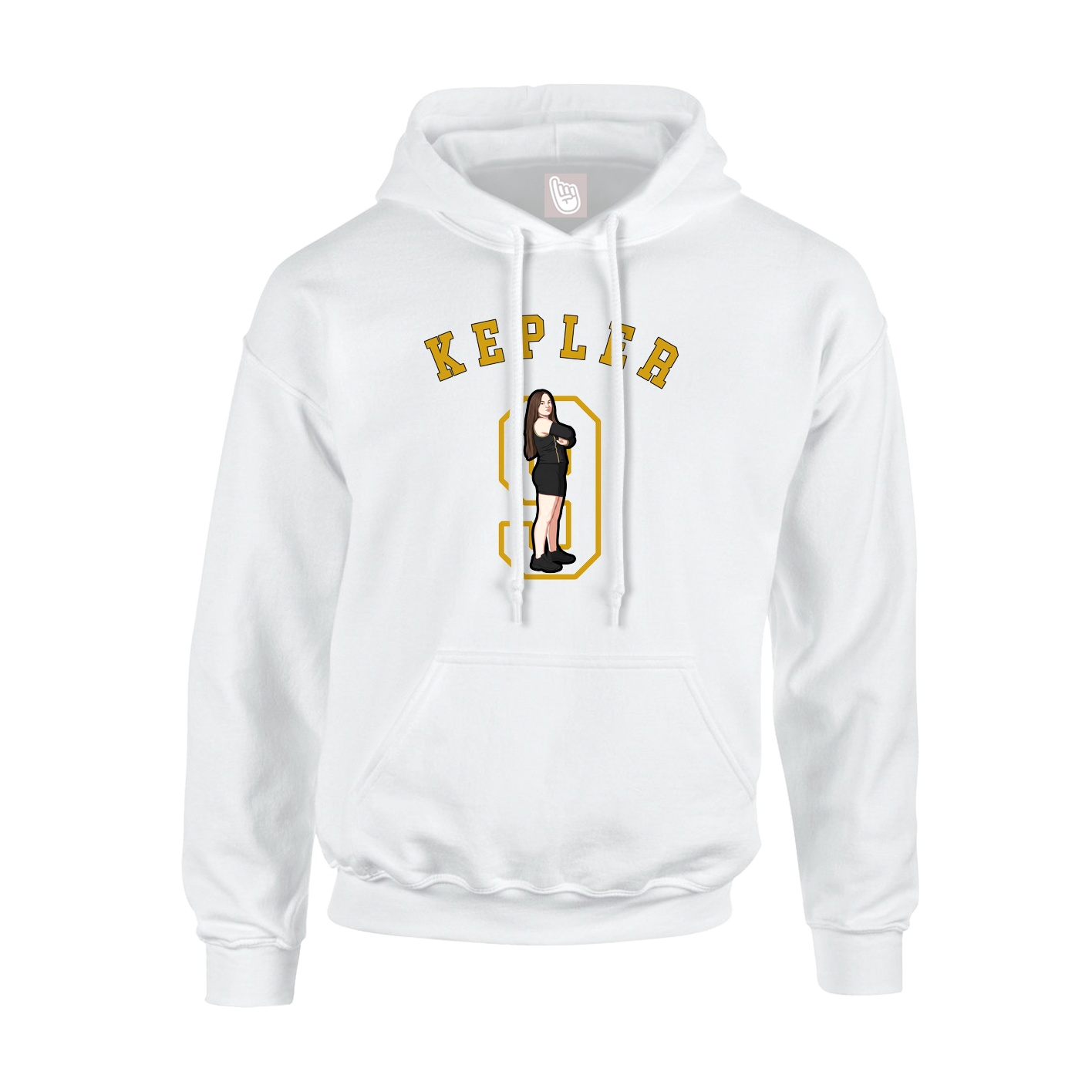 Youth Hoodie — Shirsey Arch in White