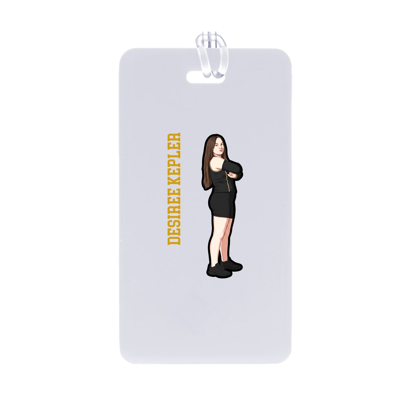 Bag Tag — Name Vertical in Classic