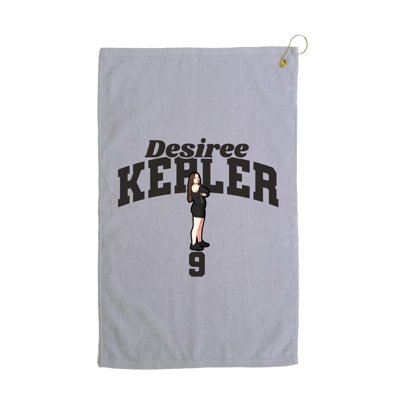 Golf Towel — Signature Arch in Grey