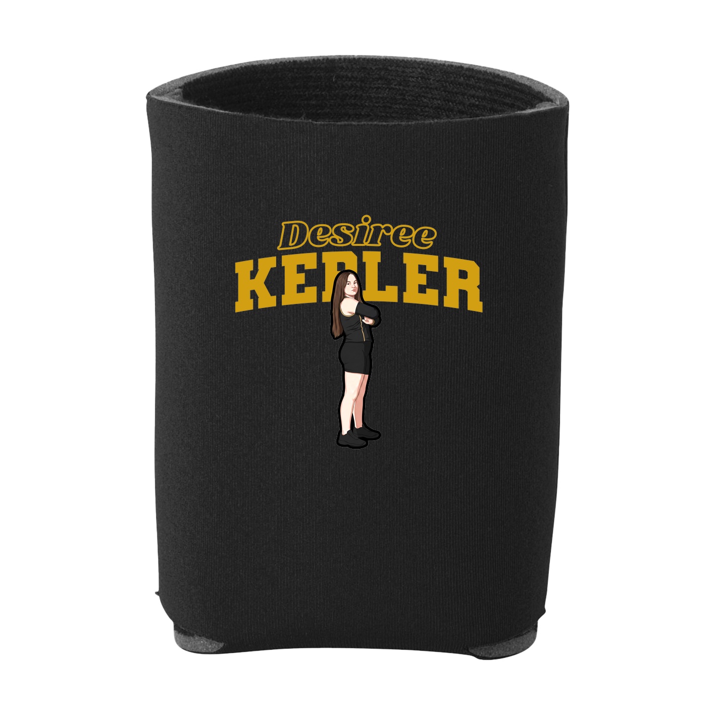 Can Holder — Name Arch in Black