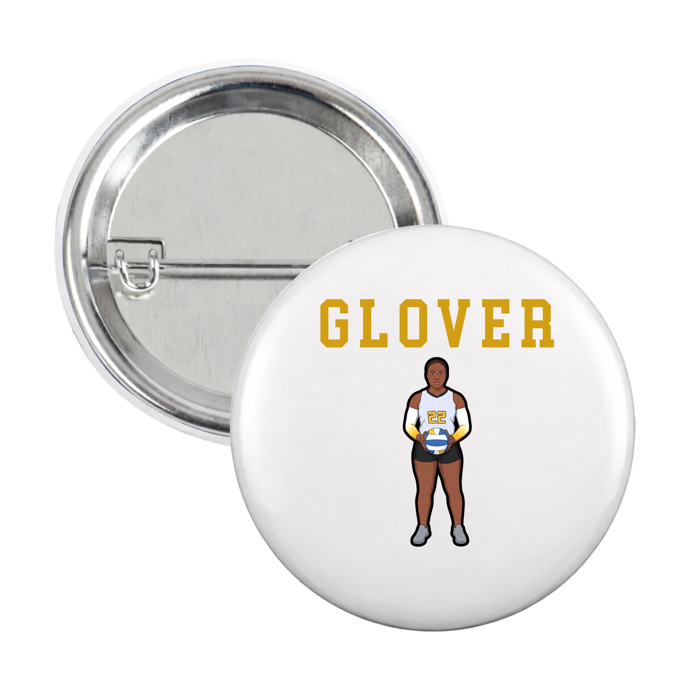 Game Day Button — Shirsey in White