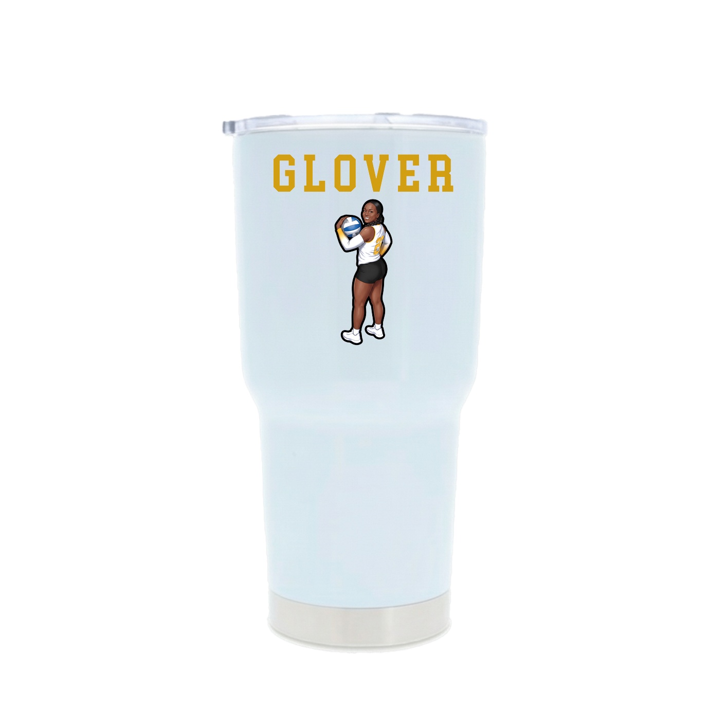 30oz Stainless Steel Tumbler — Shirsey in White