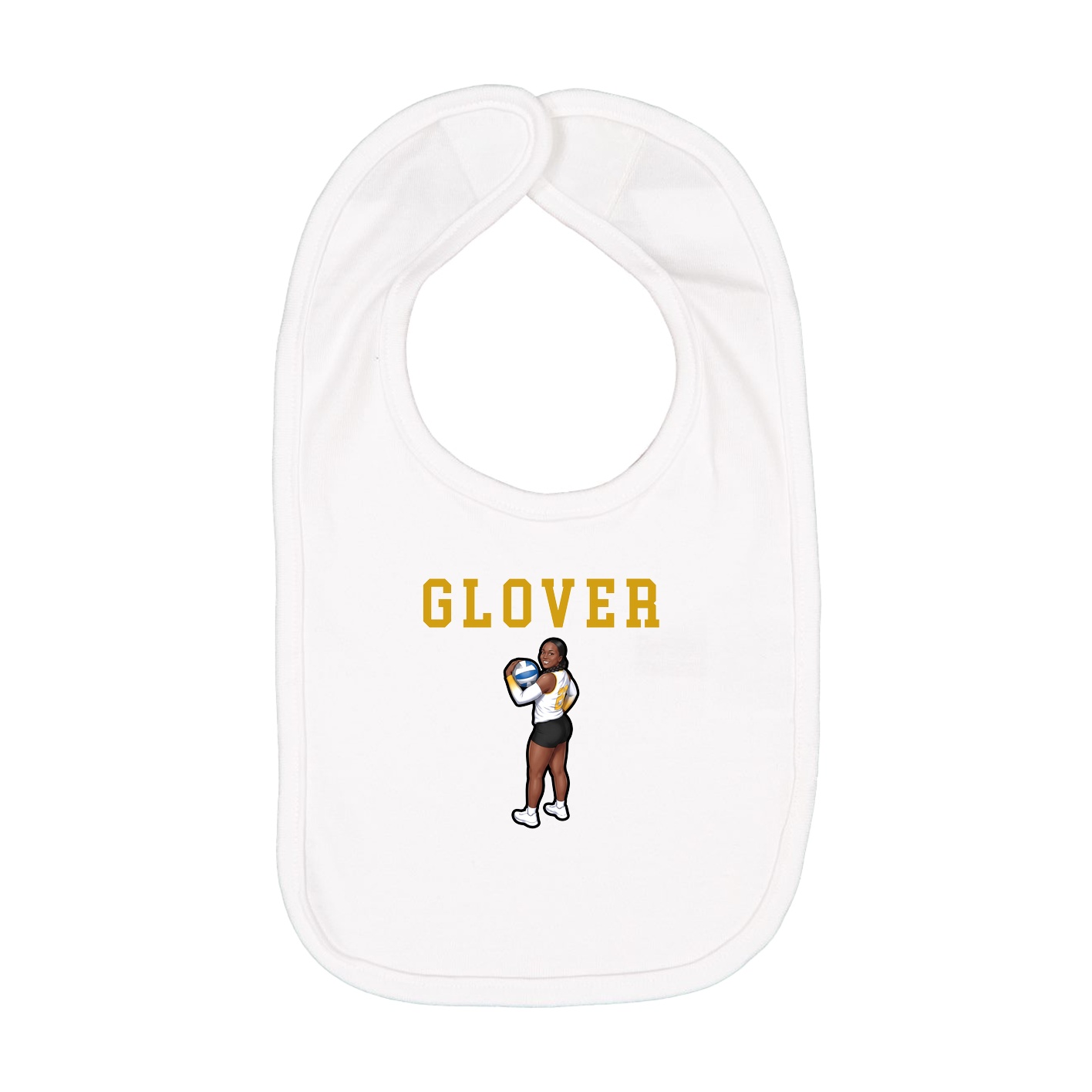 Infant Bib — Shirsey in White