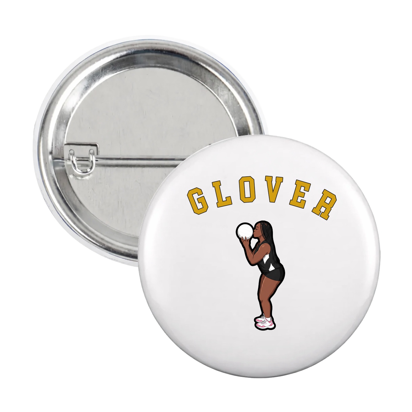 Game Day Button — Shirsey Arch in White