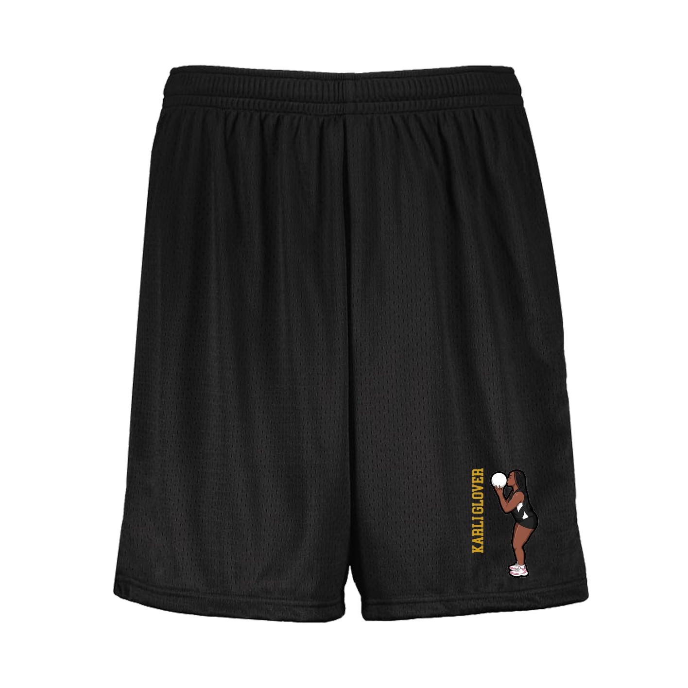 Shorts — Name Vertical in Black
