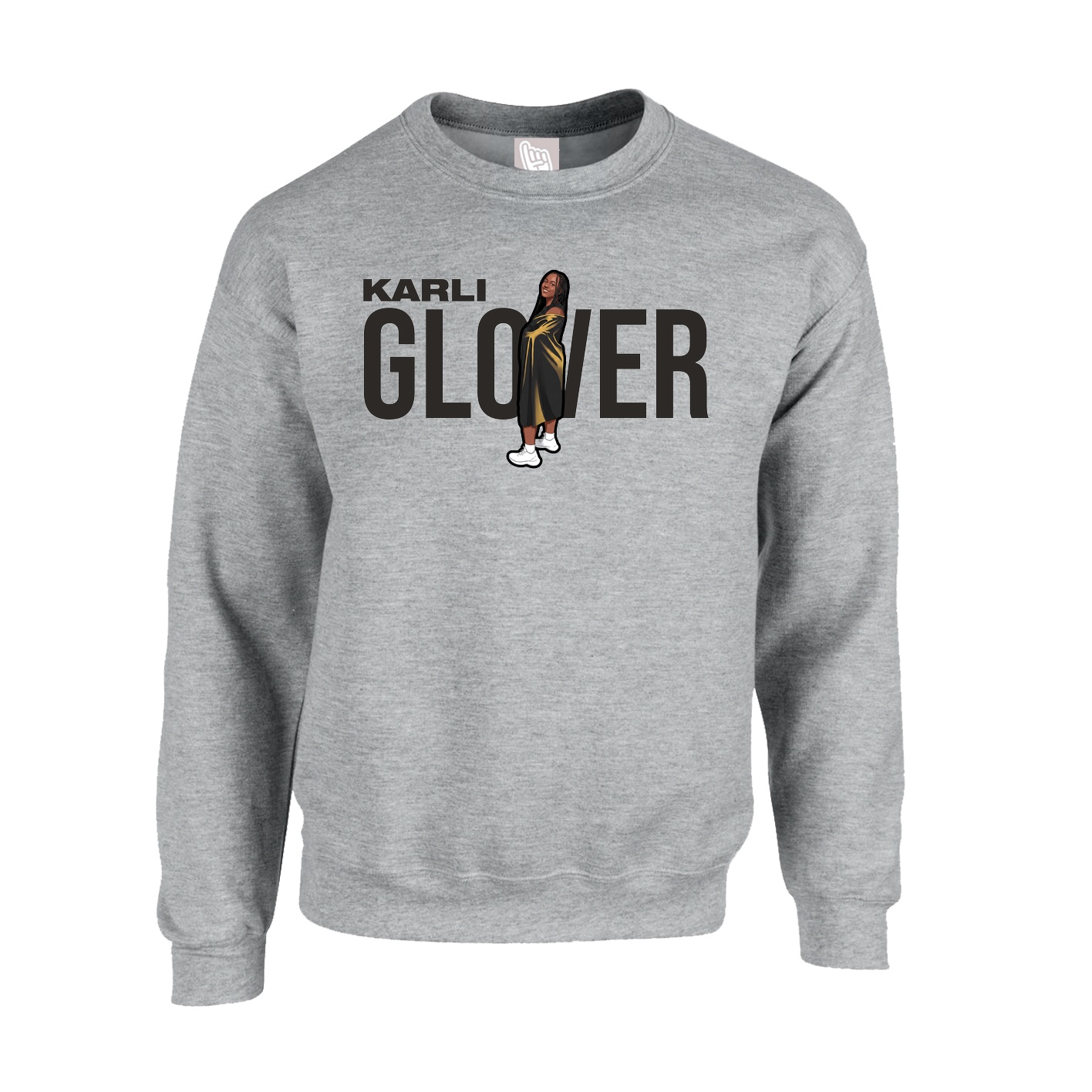 Fleece Crew — Player Name in Grey