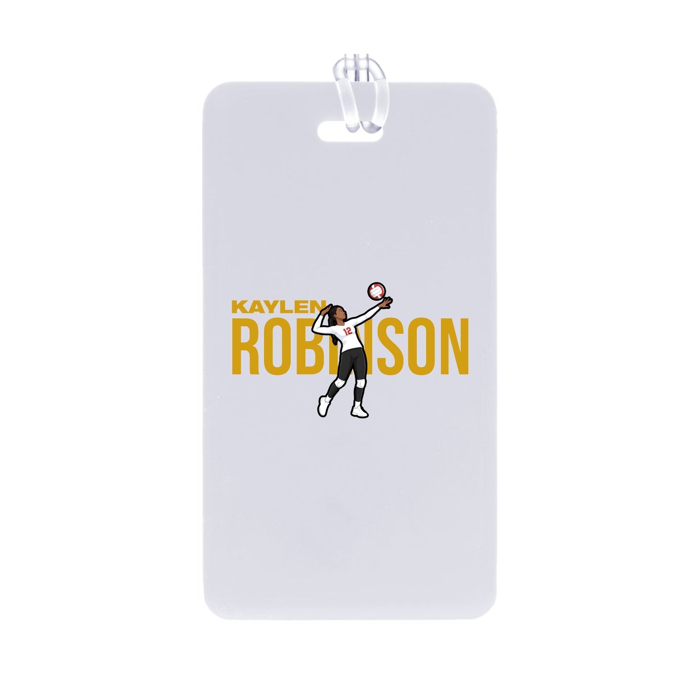 Bag Tag — Player Name in Classic