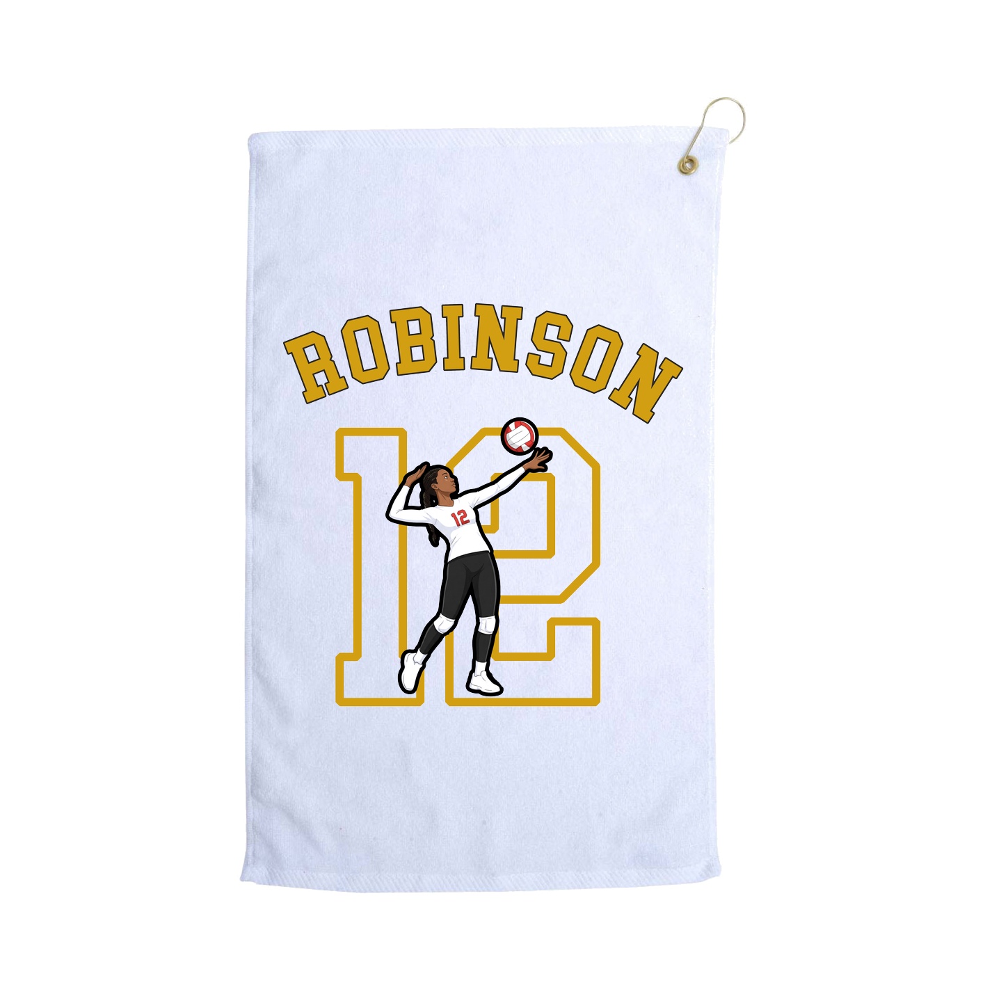 Golf Towel — Shirsey Arch in White