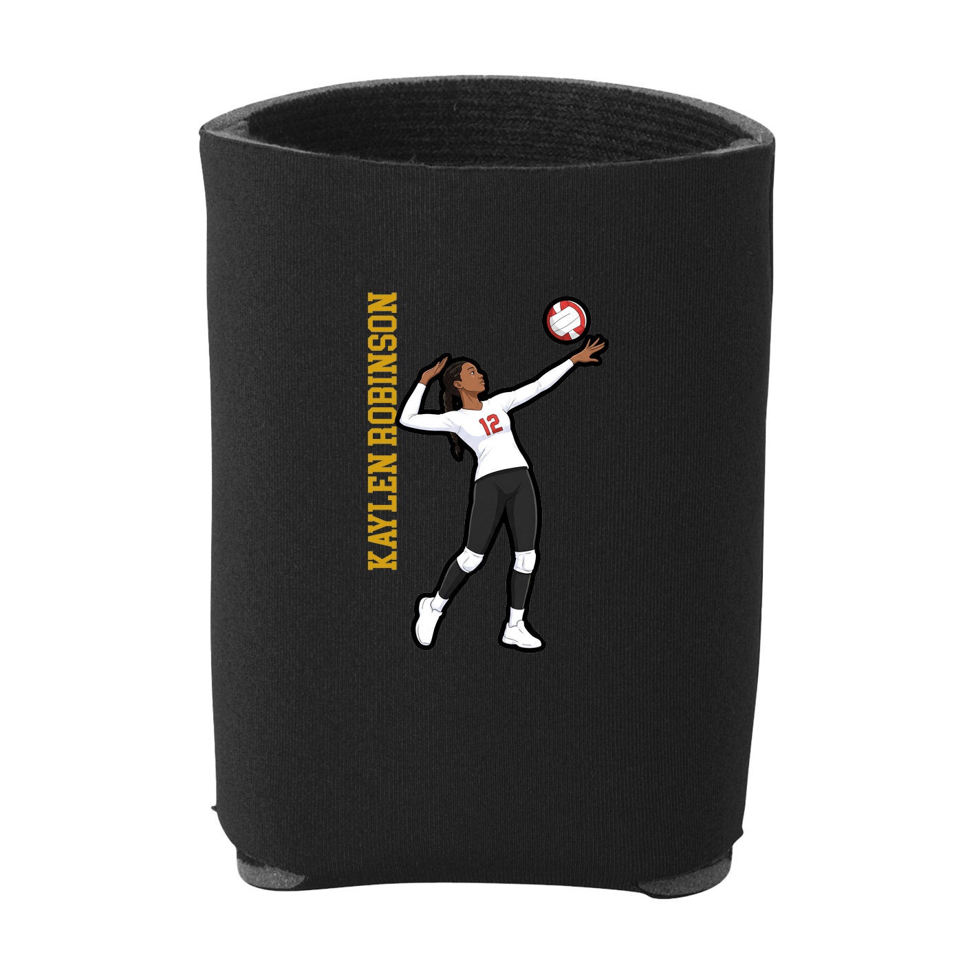 Can Holder — Name Vertical in Black