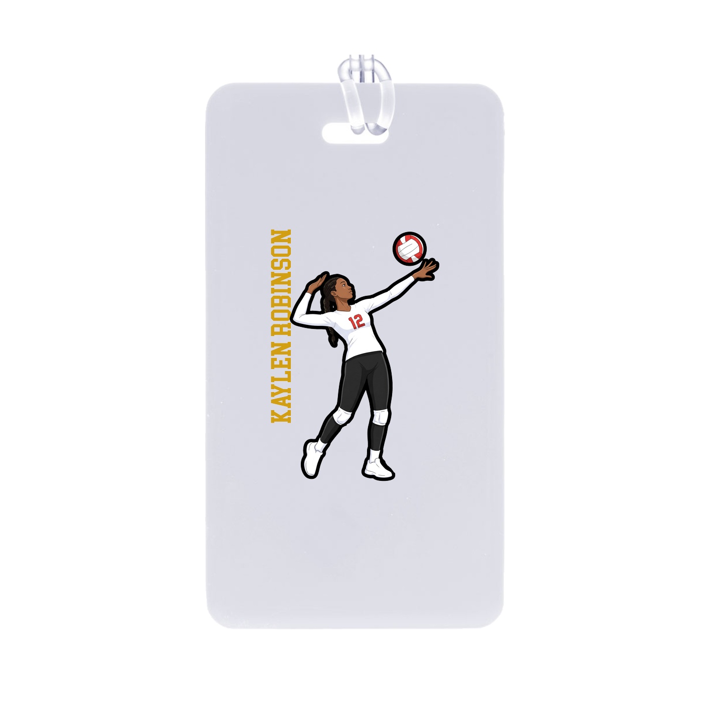 Bag Tag — Name Vertical in Classic