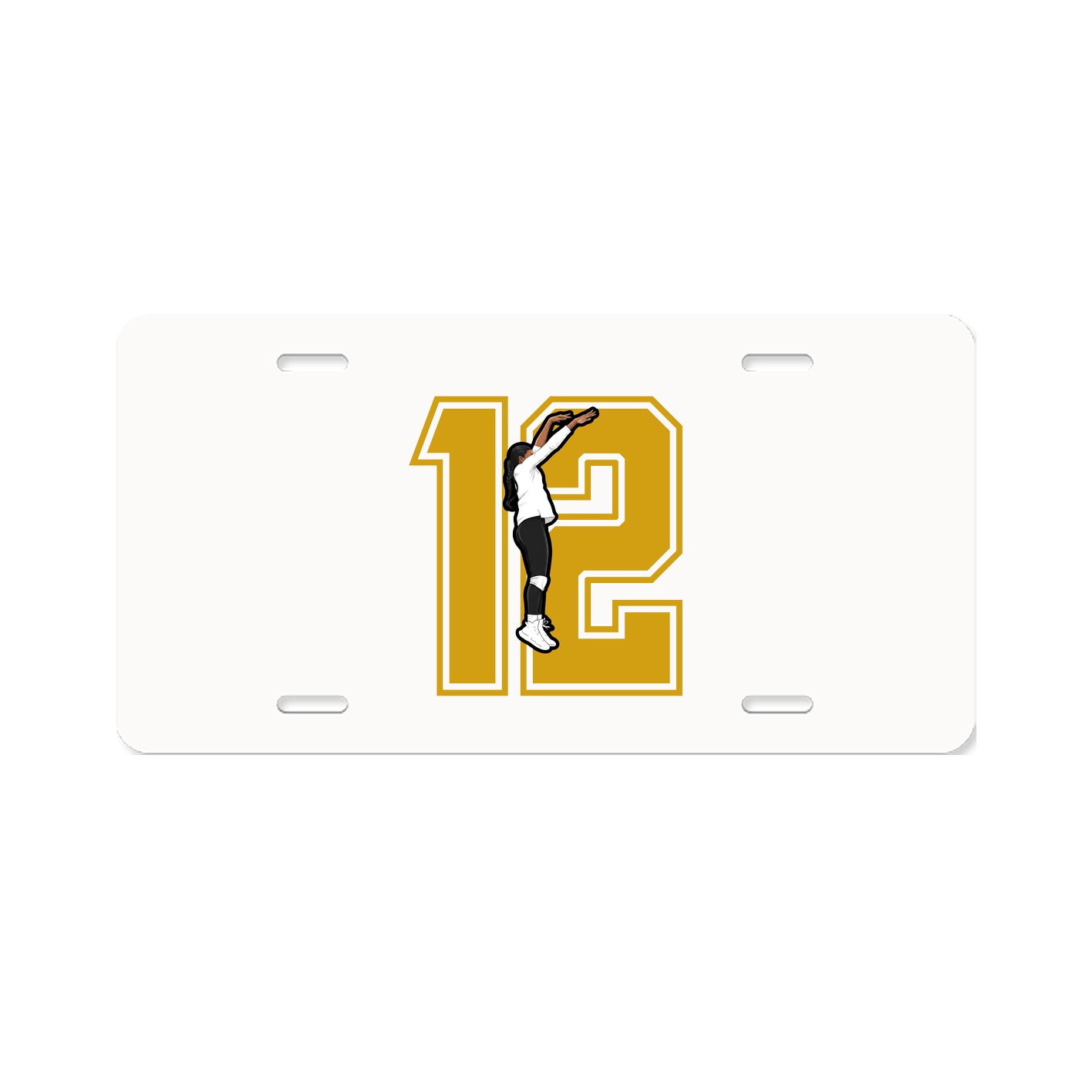 License Plate — Number in Classic