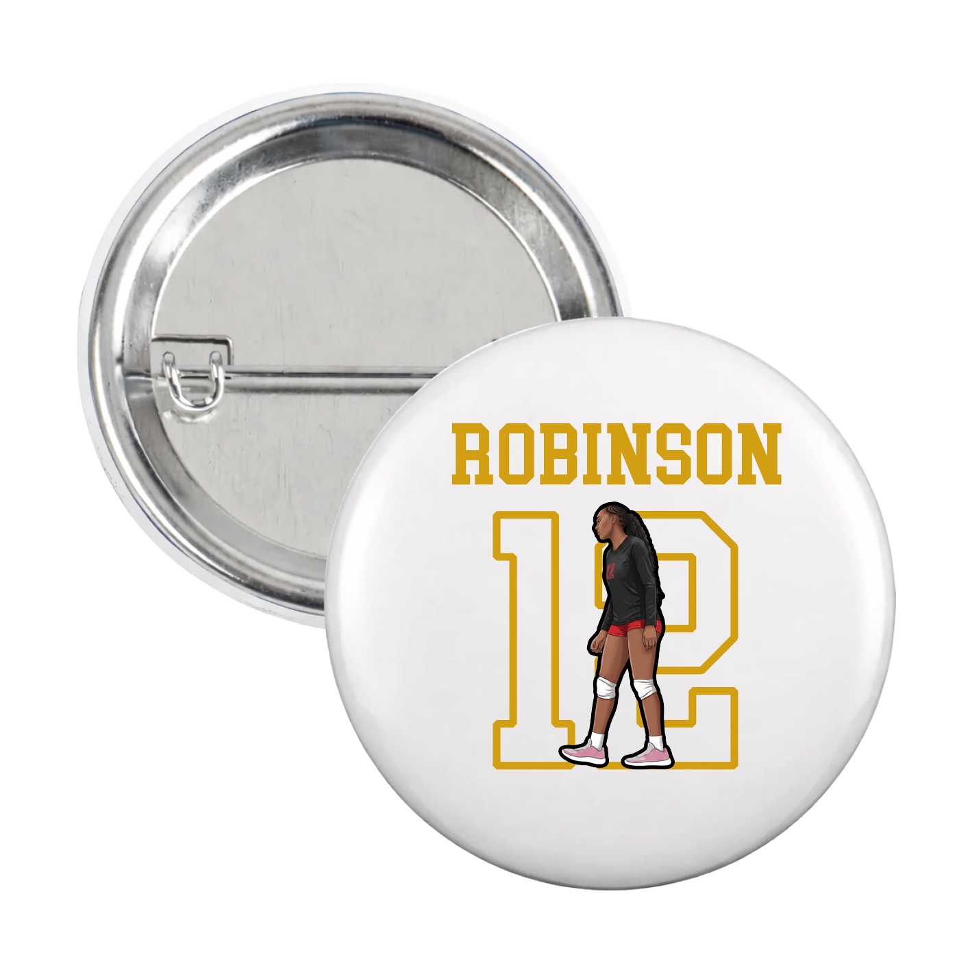 Game Day Button — Shirsey in White