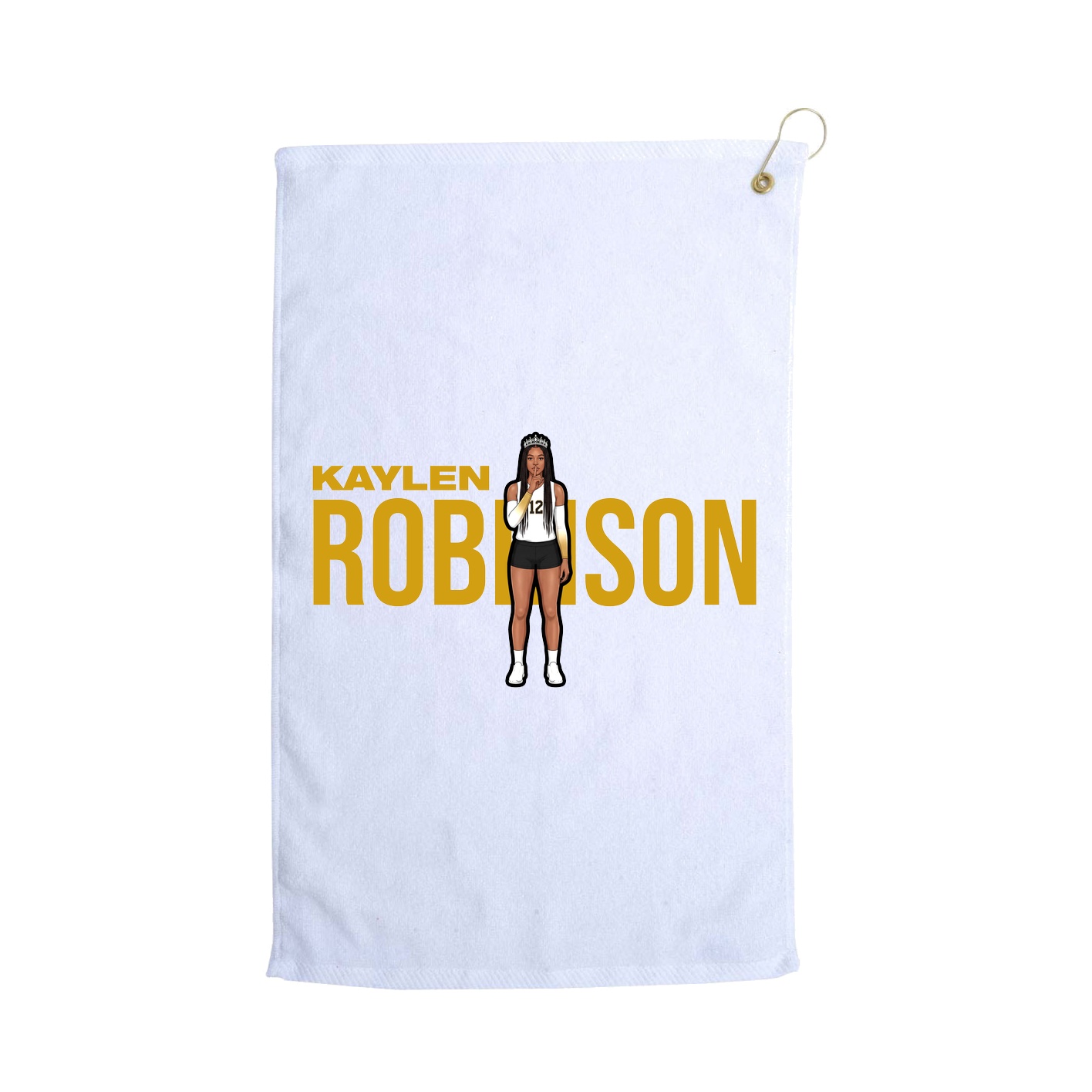 Golf Towel — Player Name in White