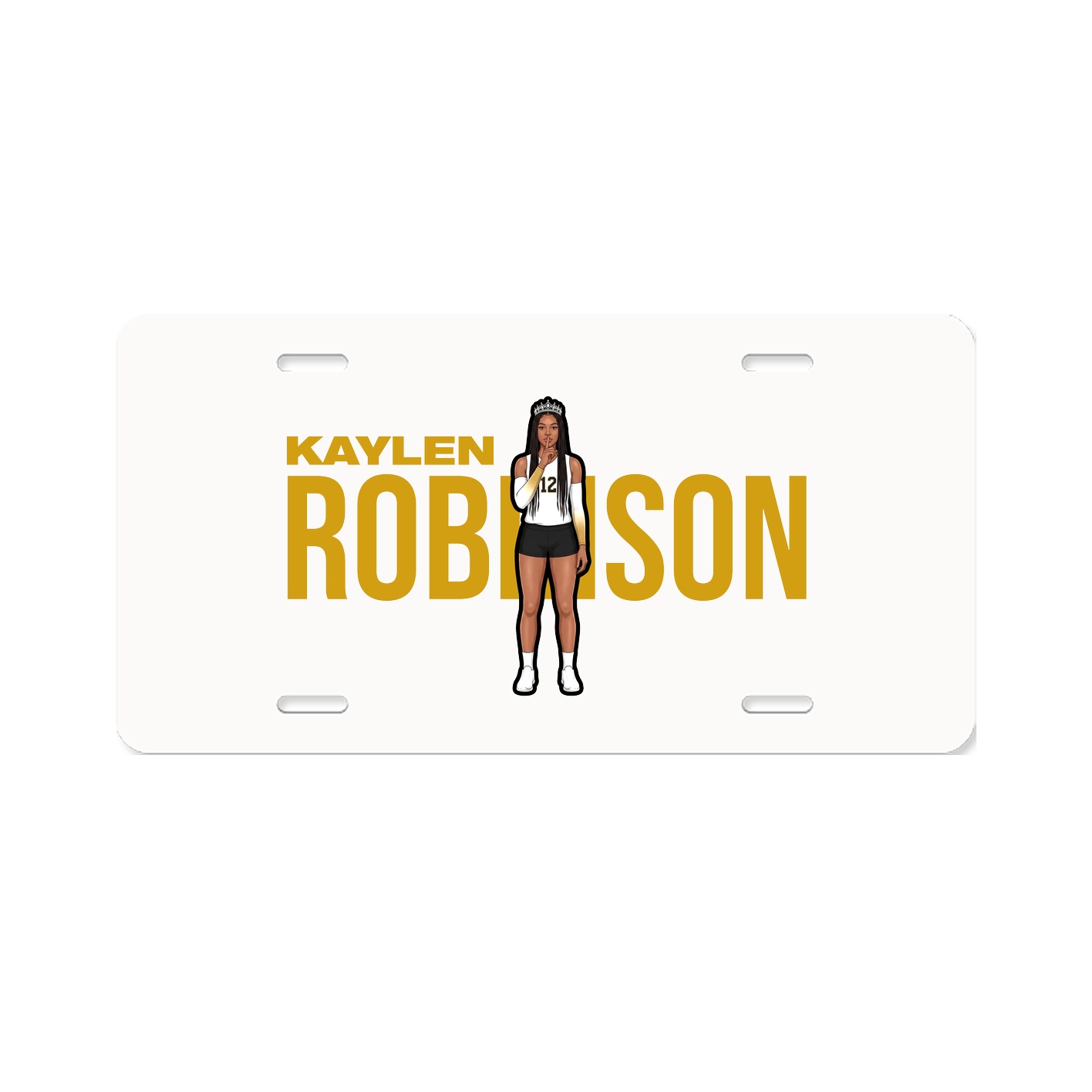 License Plate — Player Name in Classic