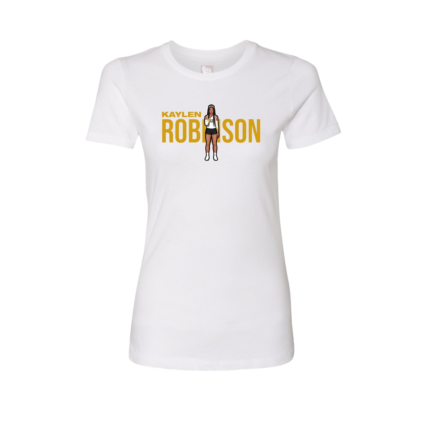Womens Tee — Player Name in White