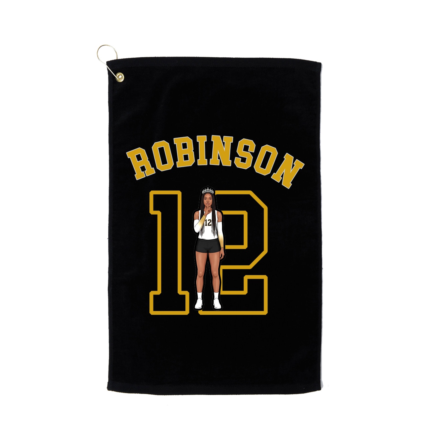 Golf Towel — Shirsey Arch in Black